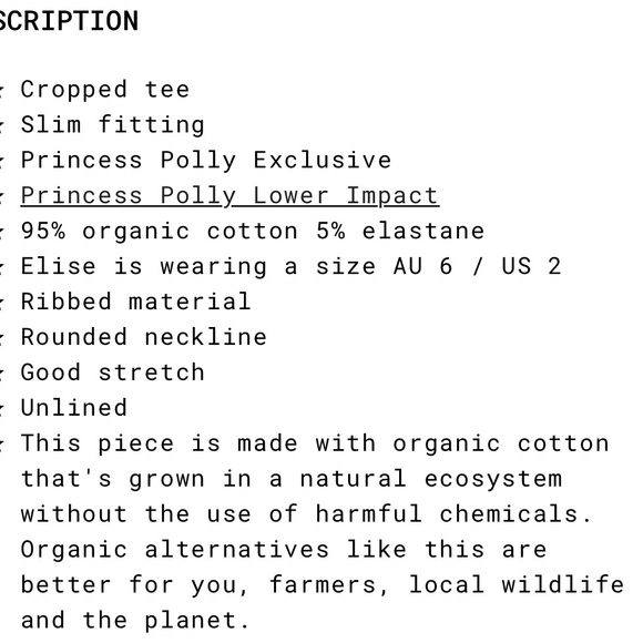 Princess Polly Classic Cropped Brown T Shirt - Picture 4 of 8